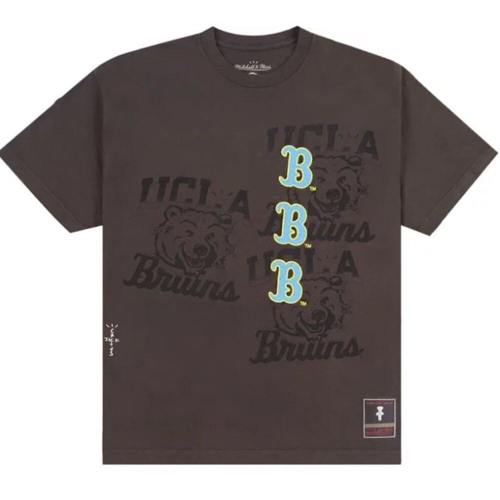 Cactus Jack Travis Scott x Mitchell & Ness UCLA Seal Tee New w/o Tag Size XXL